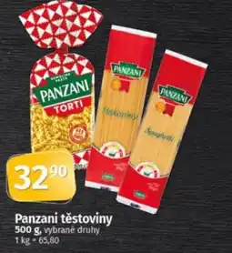 COOP TIP PANZANI těstoviny nabídka