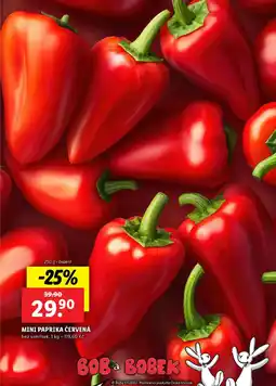Lidl Mini paprika červená nabídka