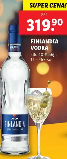 Lidl FINLANDIA Vodka nabídka