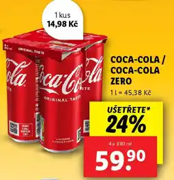 Lidl COCA-COLA / COCA-COLA Zero nabídka