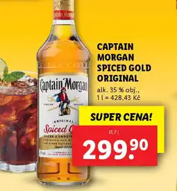 Lidl CAPTAIN MORGAN Spiced gold original nabídka