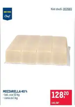 Makro Mozzarella 40 % nabídka