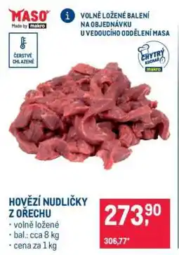 Makro HOVĚZÍ NUDLIČKY Z OŘECHU nabídka