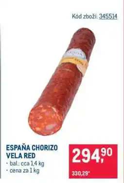 Makro ESPAÑA CHORIZO VELA RED nabídka