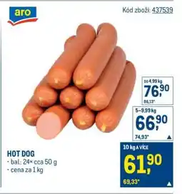 Makro Hot Dog nabídka