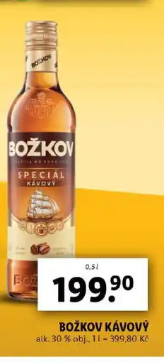 Lidl BOŽKOV Kávový nabídka
