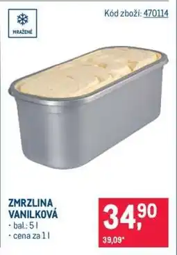 Makro Zmrzlina vanilková nabídka