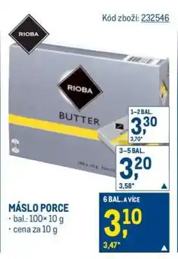 Makro MÁSLO PORCE nabídka