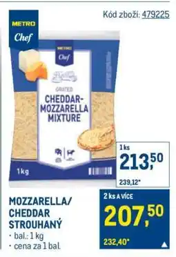 Makro MOZZARELLA/CHEDDAR STROUHANÝ nabídka