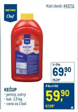 Makro Kečup nabídka