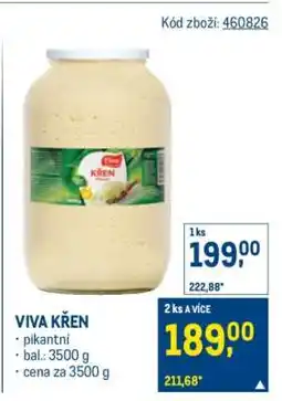 Makro VIVA Křen nabídka