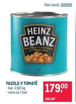 Makro FAZOLE V TOMATĚ nabídka