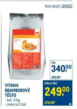 Makro VITANA BRAMBOROVÉ TĚSTO nabídka