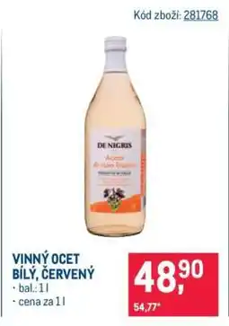 Makro Vinný ocet bílý, červený nabídka
