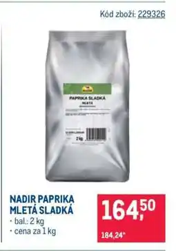 Makro Nadir paprika mletá sladká nabídka