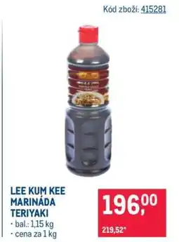 Makro LEE KUM KEE MARINÁDA TERIYAKI nabídka