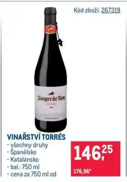 Makro VINAŘSTVÍ TORRES nabídka