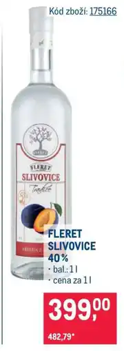 Makro Fleret Slivovice 40 % nabídka