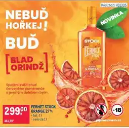 Makro FERNET STOCK ORANGE 27 % nabídka