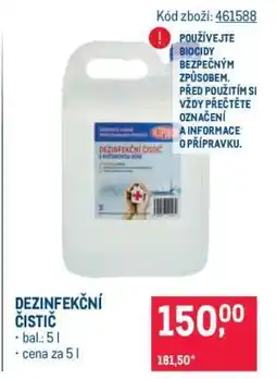 Makro DEZINFEKČNÍ ČISTIČ nabídka