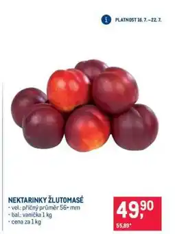 Makro Nektarinky žlutomasé nabídka