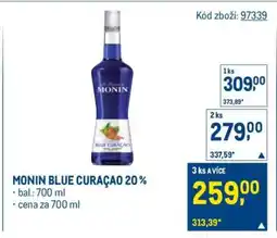 Makro MONIN BLUE CURAÇAO 20 % nabídka