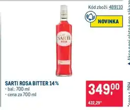 Makro SARTI ROSA BITTER 14 % nabídka
