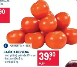 Makro Rajčata červená nabídka