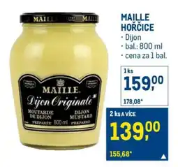 Makro Maille hořčice nabídka