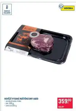 Makro HOVĚZÍ VYSOKÁ ROŠTĚNÁ DRY AGED nabídka