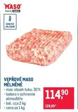 Makro Vepřové maso mělněné nabídka