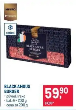 Makro Black Angus burger nabídka