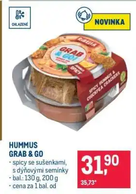Makro HUMMUS GRAB & GO nabídka