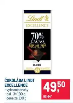 Makro Čokoláda Lindt Excellence nabídka