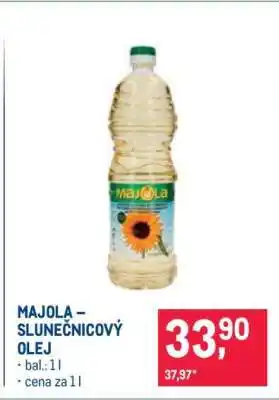 Makro Majola Slunečnicový olej nabídka