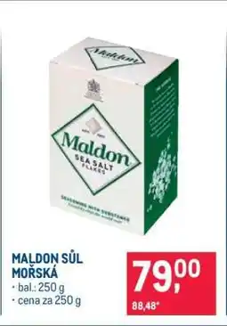Makro Maldon sůl mořská nabídka