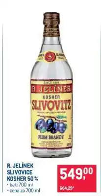 Makro R. JELÍNEK SLIVOVICE KOSHER 50 % nabídka