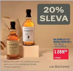 Makro BALVENIE 12 Y. O.** DOUBLE WOOD 40 % nabídka