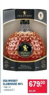 Makro OSA WHISKY CLUBHOUSE 40 % nabídka
