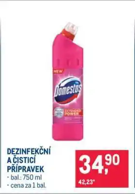 Makro DEZINFEKČNÍ A ČISTICÍ PŘÍPRAVEK nabídka
