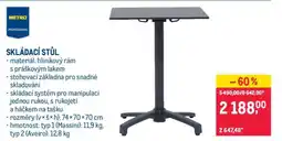 Makro Skládací stůl nabídka