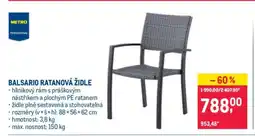 Makro BALSARIO RATANOVÁ ŽIDLE nabídka