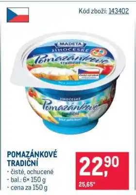 Makro Pomazánkové tradiční nabídka
