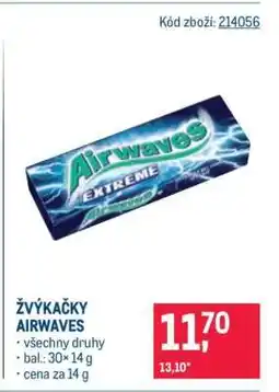 Makro Žvýkačky Airwaves nabídka