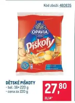 Makro Dětské piškoty nabídka