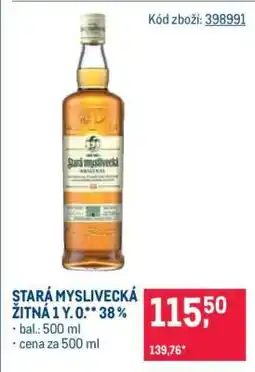 Makro STARÁ MYSLIVECKÁ ŽITNÁ 1 Y. O.** 38 % nabídka