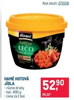 Makro Hamé Hotová jídla nabídka