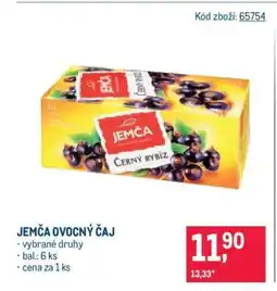 Makro Jemča ovocný čaj nabídka