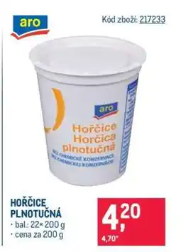 Makro Hořčice plnotučná nabídka
