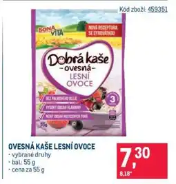 Makro OVESNÁ KAŠE LESNÍ OVOCE nabídka